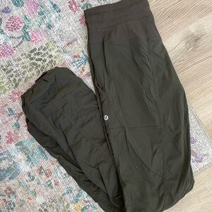 lululemon green track pants